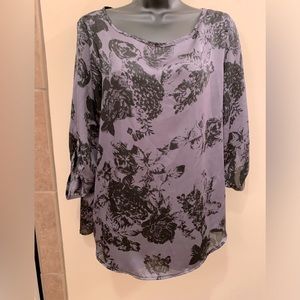 Miami blouse in gray/black.  Size L.  Nice and flowy!